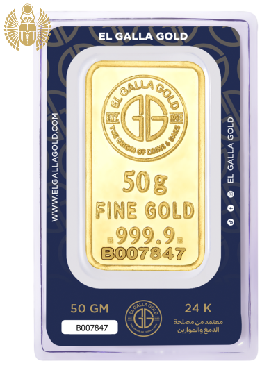 سبيكة ذهب 50 جرام عيار 24 الجلا