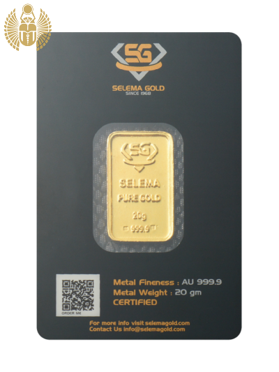 A Detailed 20 Grams Investment Bar - Selema Gold