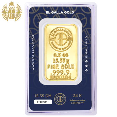 El Galla Gold Bar, 15.55 Gram, 999.9 Pure