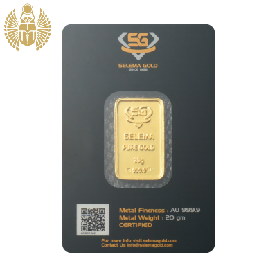 A Detailed 20 Grams Investment Bar - Selema Gold