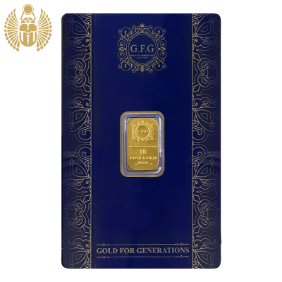 GFG, Gold Bar, 1 Gram, 999.9 Pure