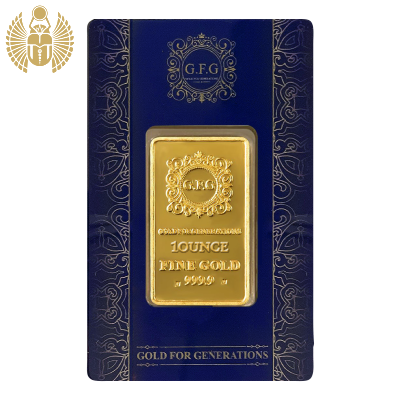 GFG, Gold Bar, 1 Troy Ounce (31.10 Gram), 999.9 Pure