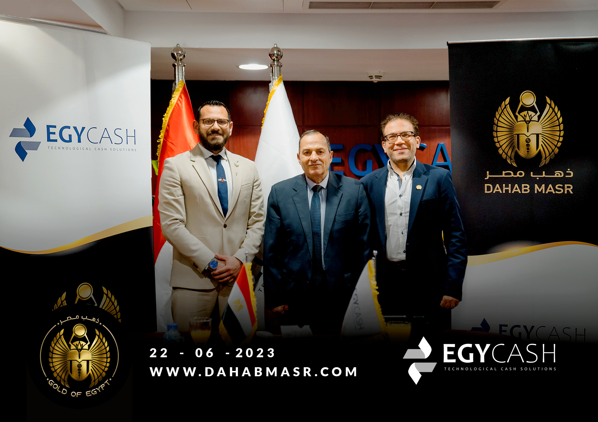 Strategic Partnership between “Dahab Masr” and “EgyCash” to Develop the Precious Metals Market, Providing Efficient Mechanisms for safeguard Gold and Silver.