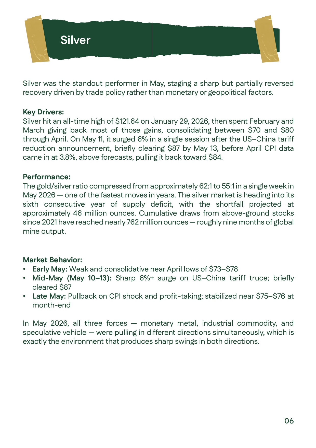 Silver prices analysis for May 2026, featuring a sharp rally driven by the US-China trade truce and ongoing global supply deficits.