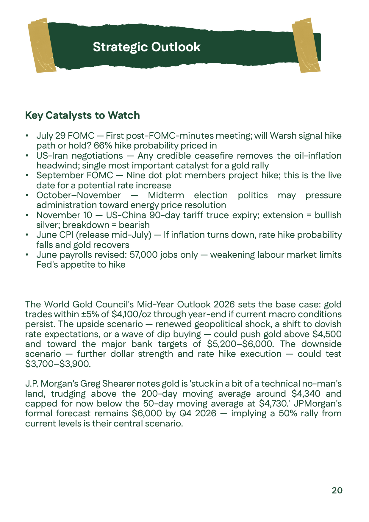 Strategic outlook and reference sources for Dahab Masr's First Half 2026 gold prices analysis and silver prices analysis report, featuring data from Reuters, Bloomberg, World Gold Council, Silver Institute, and the Federal Reserve.
